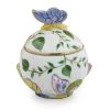 Scully & Scully Butterfly Limoges Porcelain Covered Sugar Bowl