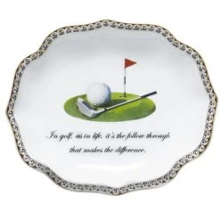 Mottahedeh 'In Golf, As In Life...' Ring Tray