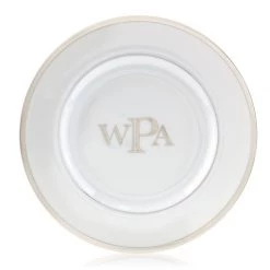 Pickard Signature Platinum Monogram Salad Plates -Tabletop Shop unnamed file 920