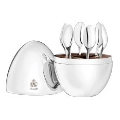 Christofle Mood Silverplated Espresso Set In Capsule