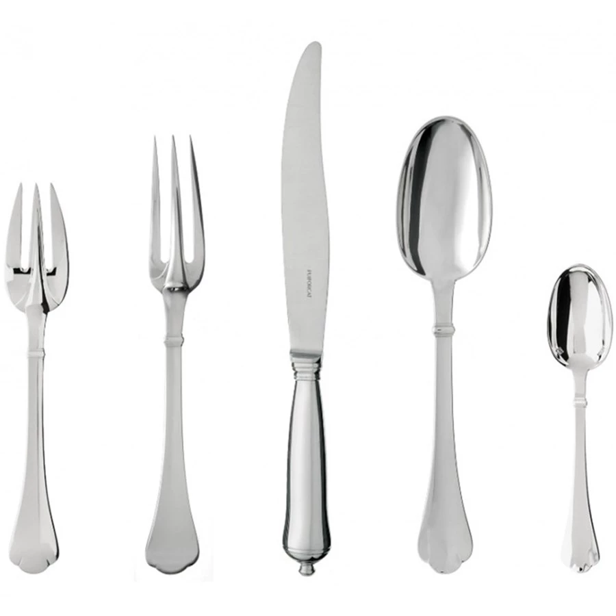 Puiforcat Cardinal Silverplated Flatware 3 Puiforcat Cardinal Silverplated Flatware